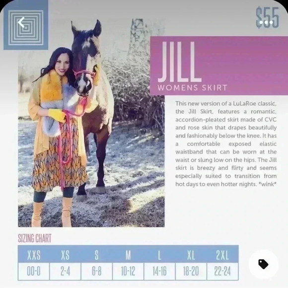 Lularoe medium black , orange & hot pink‎ abstract print pleated Jill skirt NWT - Picture 6 of 6